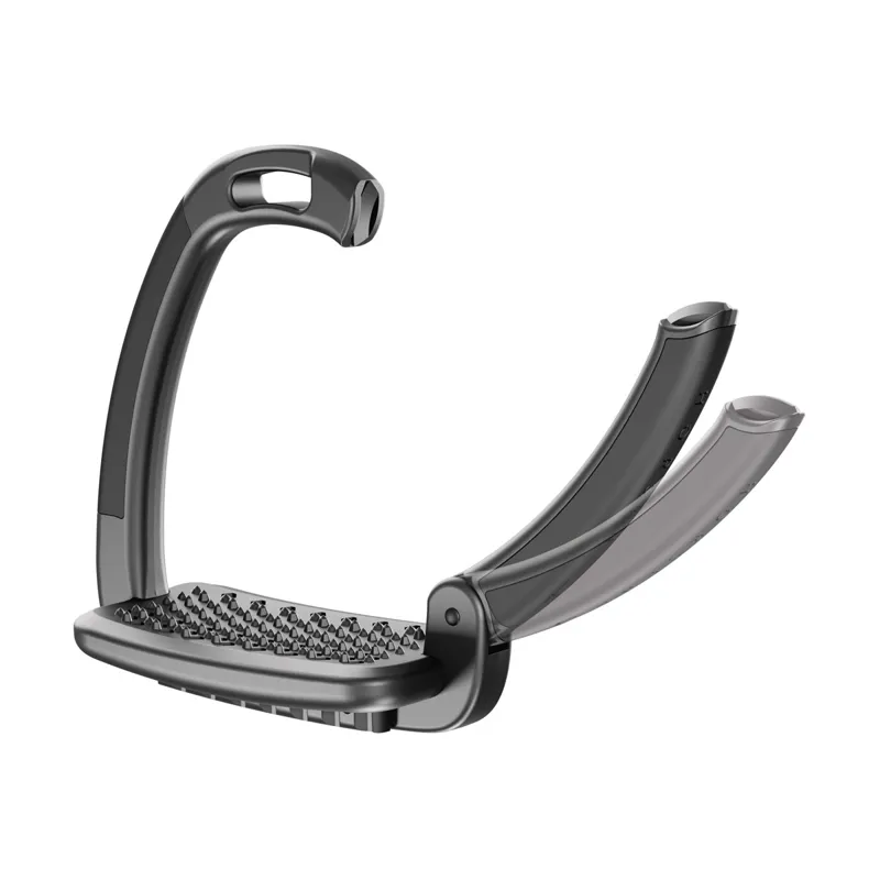 Horsena Swap Stirrups with Double Side Covers in Deep Black-2